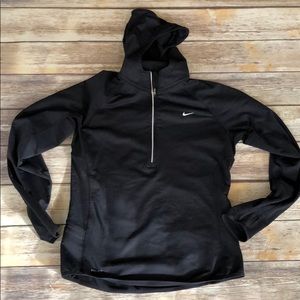 Nike large Running fleece Hoodie with thumbholes